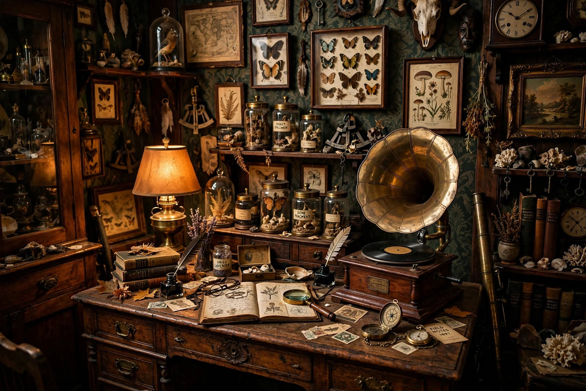 The Curiosity Cabinet - vintage curiosity room