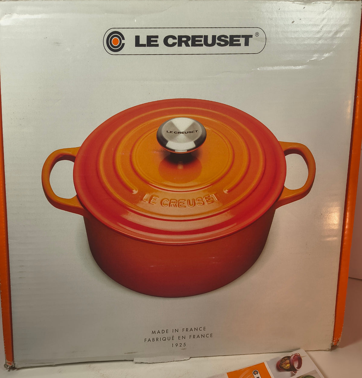 Le Creuset 9-Qt Round Dutch Oven — Meringue, New in Box