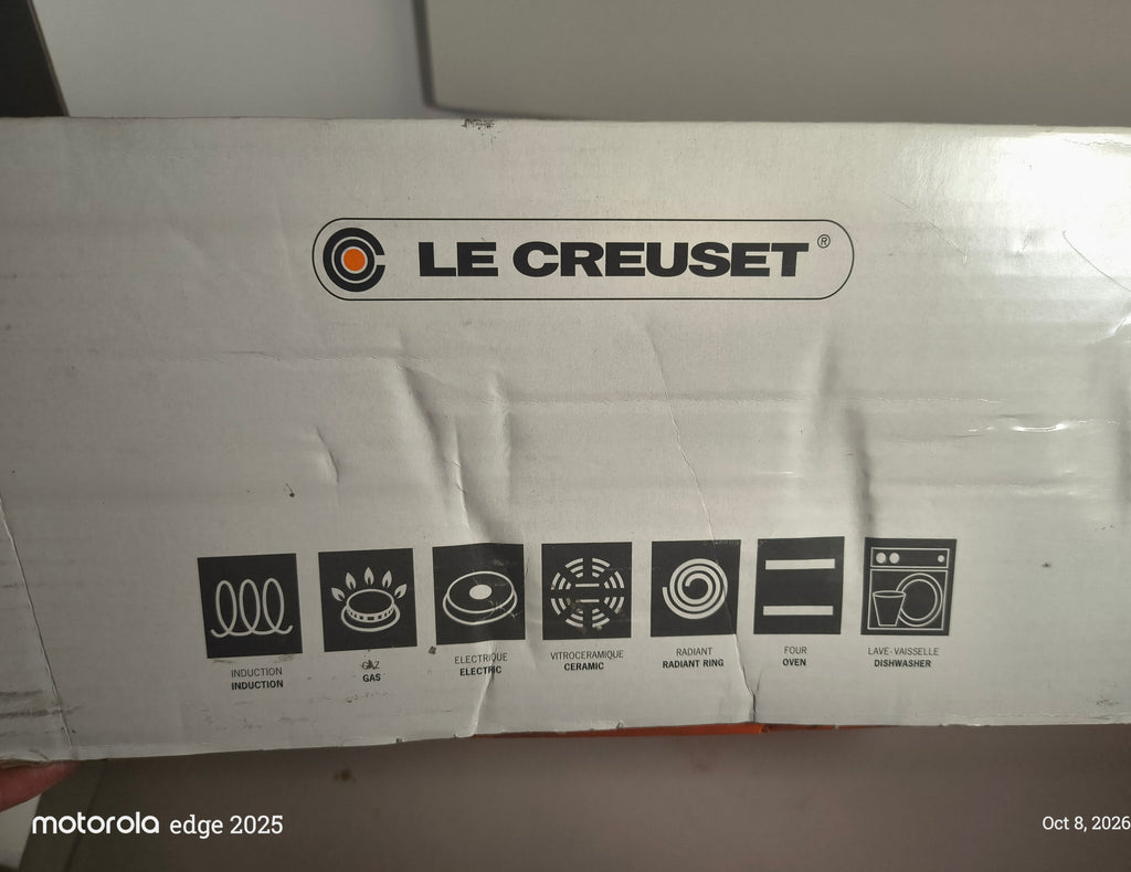 Le Creuset 9-Qt Round Dutch Oven — Meringue, New in Box
