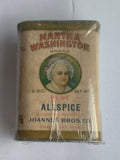 Antique Martha Washington Brand Allspice Tin — Joannes Bros. Co. Green Bay WI — Early 1900s Kitchen Collectible