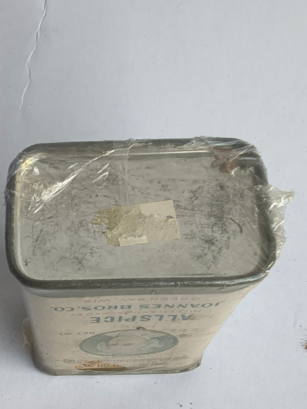 Antique Martha Washington Brand Allspice Tin — Joannes Bros. Co. Green Bay WI — Early 1900s Kitchen Collectible