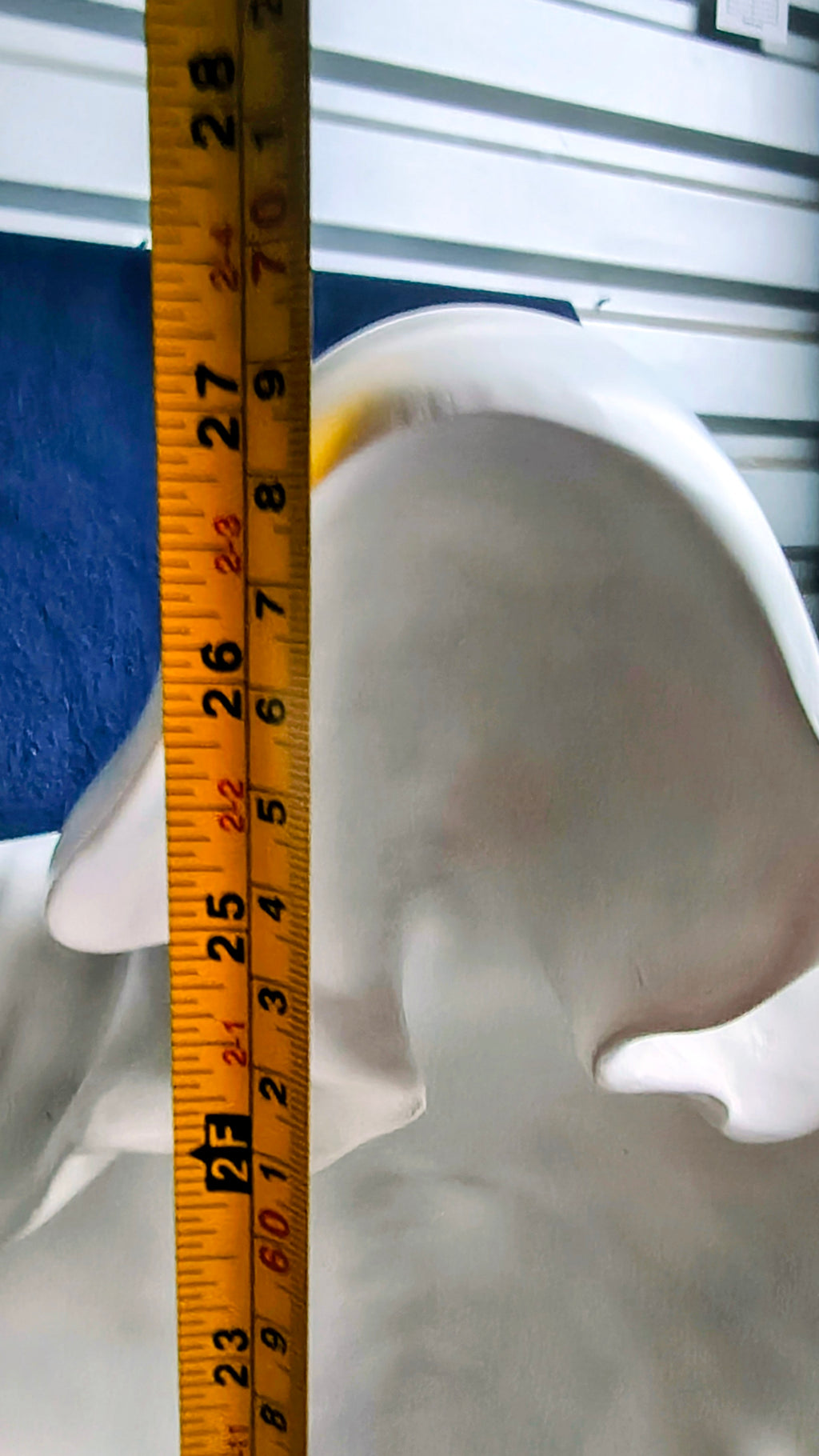 27" Tall Matte White Ghost Sculpture – Halloween Décor Statement Piece